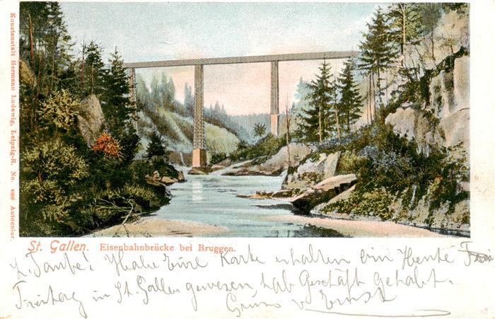 St Gallen SG Eisenbahnbruecke bei Bruggen