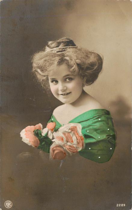 Foto NPG Nr. Nr. 2289 Kind Blumen