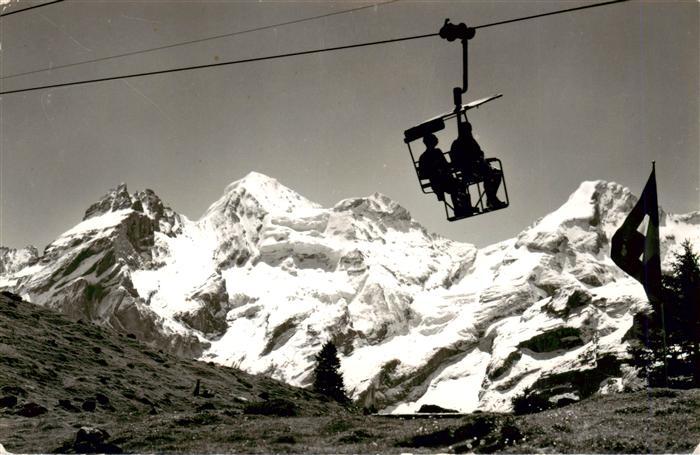 Sessellift Chairlift Telesiege Kandersteg Oeschinen