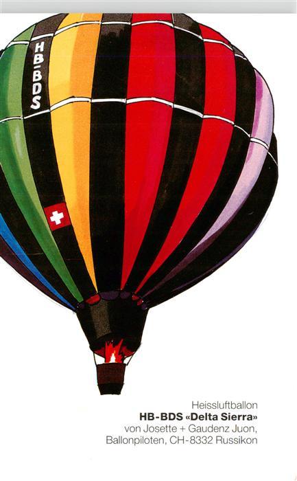 Heissluftballon HB-BDS Delta Sierra
