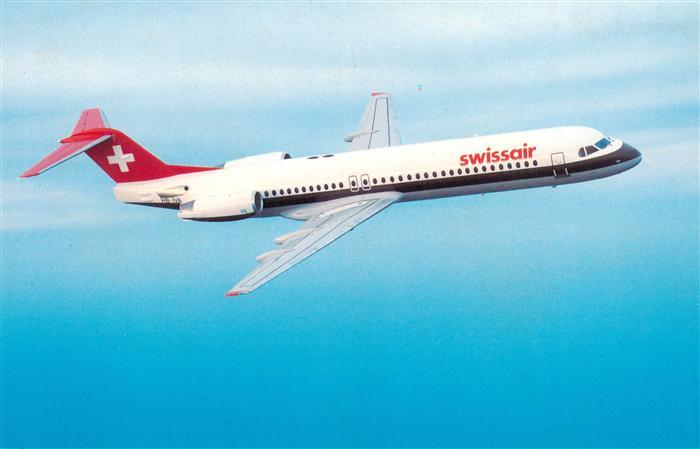 Flugzeuge Zivil Swissair Fokker 100