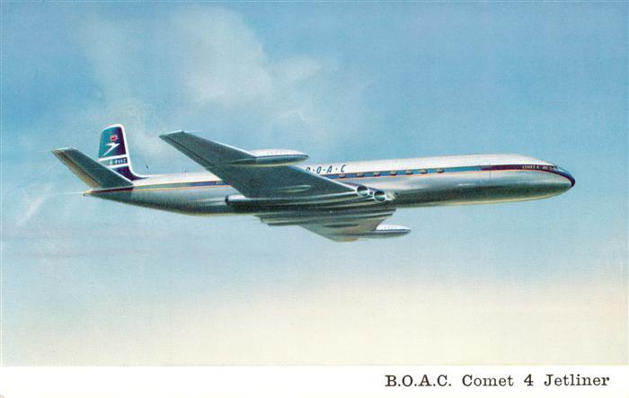 Flugzeuge Zivil B.O.A.C. Comet 4 Jetliner