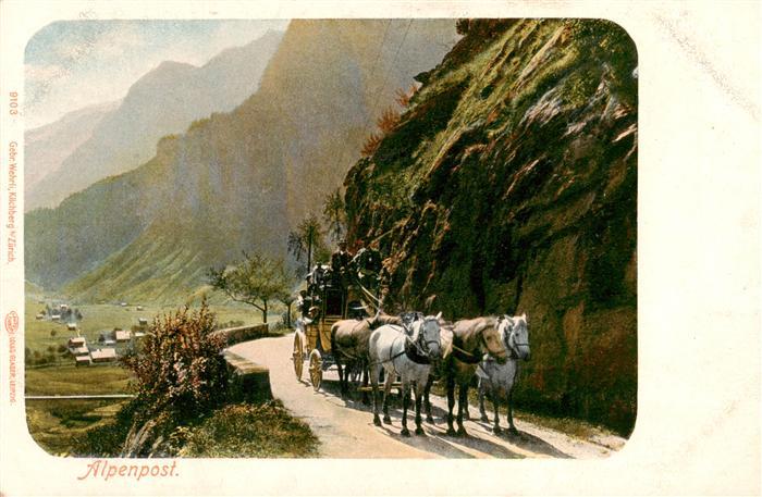 Postkutsche Alpenpost Gebr. Wehrli Nr. 9103
