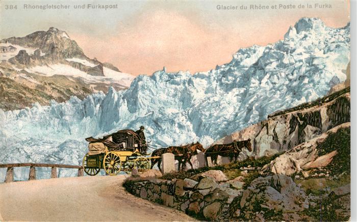 Postkutsche Rhonegletscher Furkapass