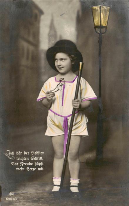 Foto RPH Nr. Nr. 6904/5 Kind Brille Hut