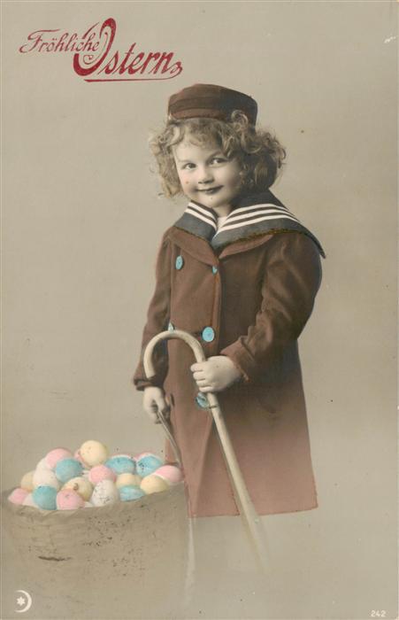 Ostern Easter Paques Pasqua Kind Eier