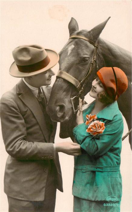 Foto Amag Nr. Nr. 63329/3 Pferd Liebespaar