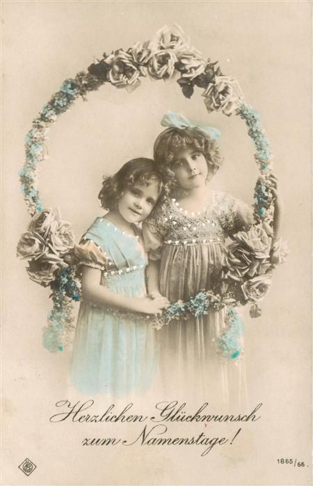 Foto CP Nr. Nr. 1865/66 Namentage Kinder