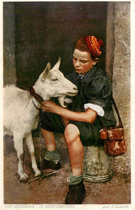 Foto Gaberell J. Nr. Nr. 6633 Der Geissbueb