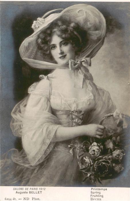 Foto Salon de Paris Nr. 1912 Nr. 6204 ND Auguste Bellet Fruehling