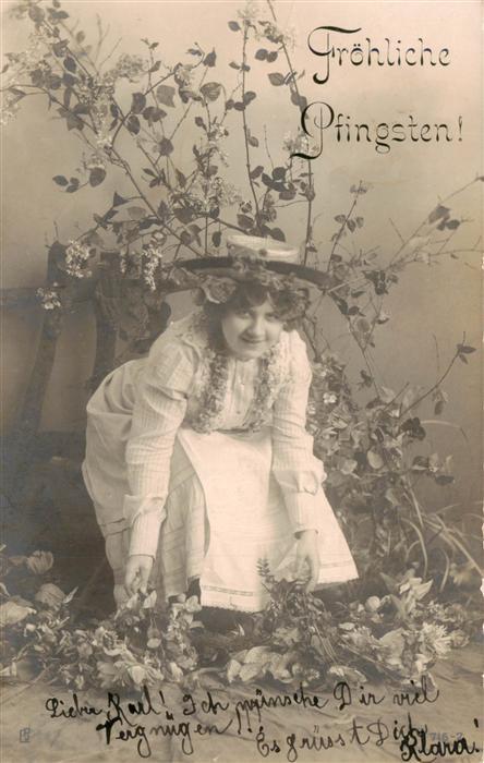 Foto EPJ Nr. NrFroehliche Pfingsten Frau