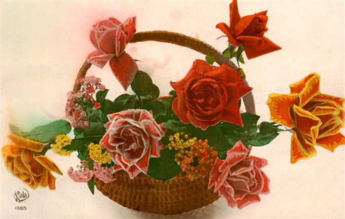 Foto Roto Nr. Nr. 6163 Rosen Korb