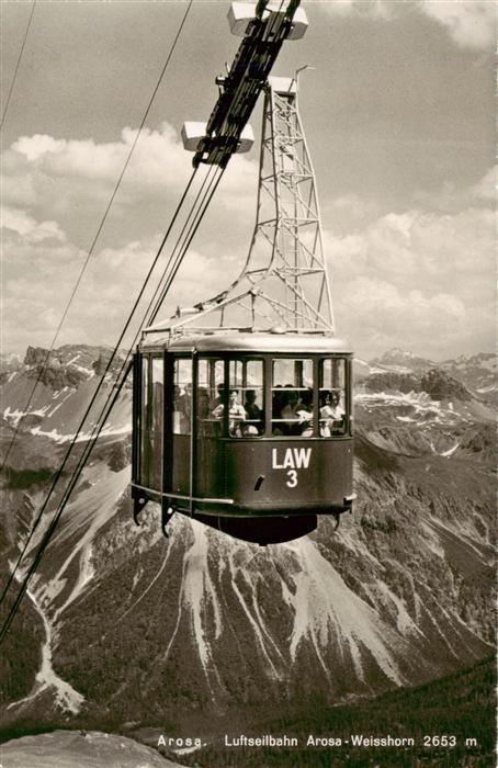 Seilbahn Cable-Car Telepherique Arosa Weisshorn