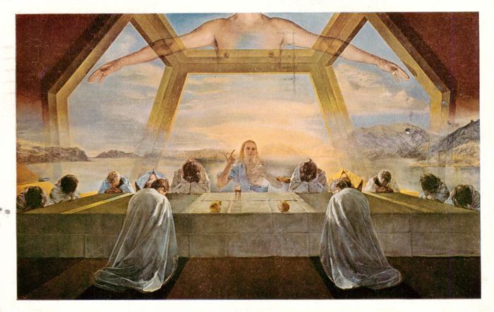 Dali Salvador Kuenstlerkarte The Sacrament of the Last Supper