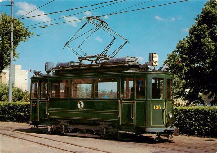 Strassenbahn Tramway-- Basler Verkehrsbetribe Be 2/2 126