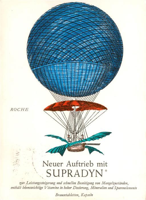 Werbung Reklame Supradyn Freiballon D-Bernina