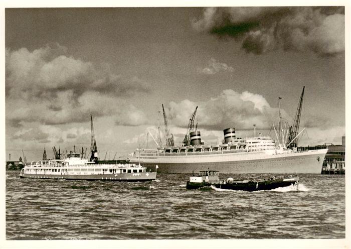 Dampfer Oceanliner Basilea Nieuw Amsterdam Rotterdam