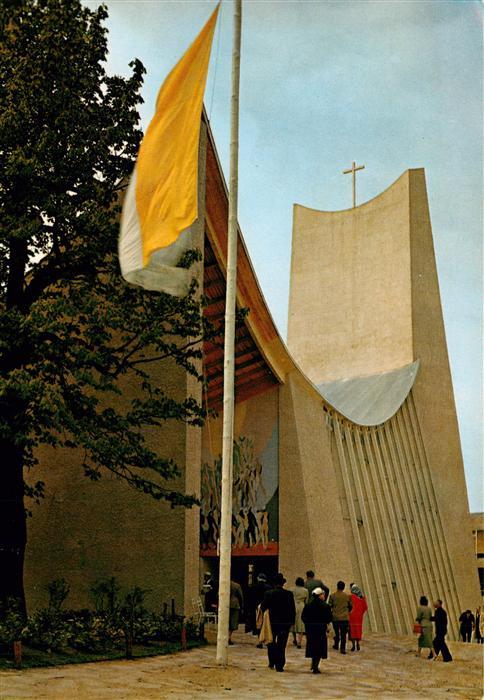Exposition Universelle Bruxelles 1958 Der Pavillon von Heiligen Stuhl Die Kirche