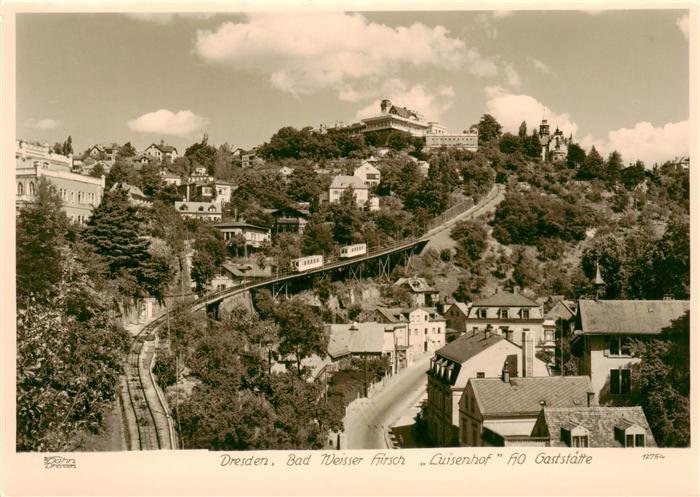 Foto Hahn Nr. Nr. 12754 Dresden Bad Weisser Luisenhof Zahnradbahn