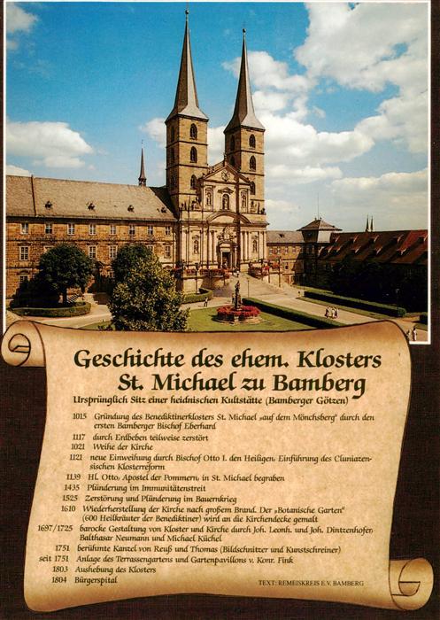 Chronik-AK St. Michael zu Bamberg ehem. Kloster