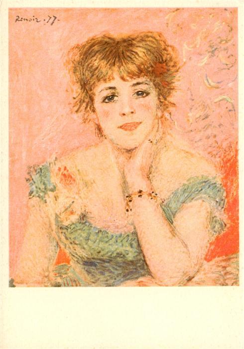 Renoir Pierre-Auguste Kuenstlerkarte Nr. K 930 Madame Samary