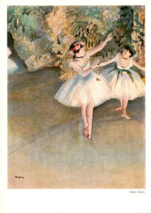 Degas Edgar Kuenstlerkarte Ballett