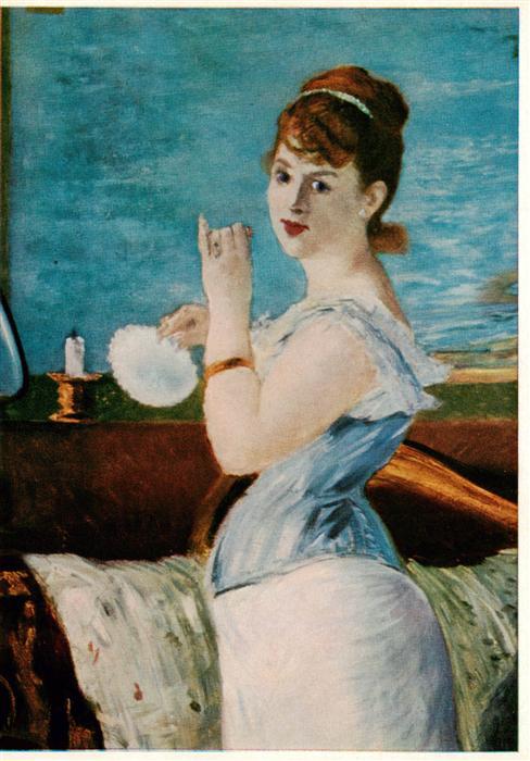 Manet Edouard Kuenstlerkarte Nana