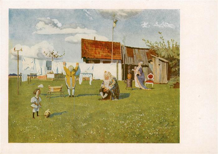 Kirchner Eugen Kuenstlerkarte Nr. 151 Der Koenig in Exil