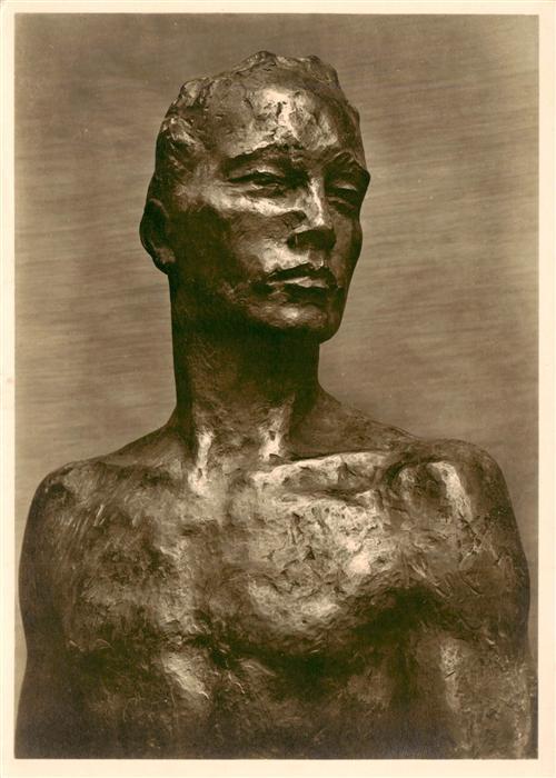 Kolbe Georg Skulpturen Nr. 16 Herabschreitender Bronze