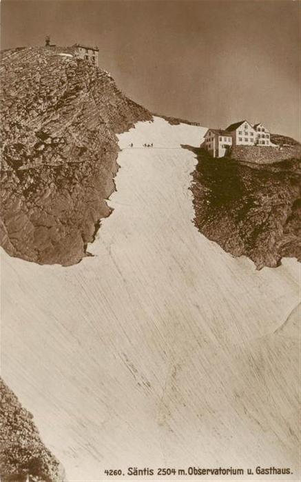 Saentis 2504m AR Observatorium und Gasthaus