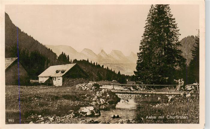 Churfirsten Bergkette SG mit Aelpli