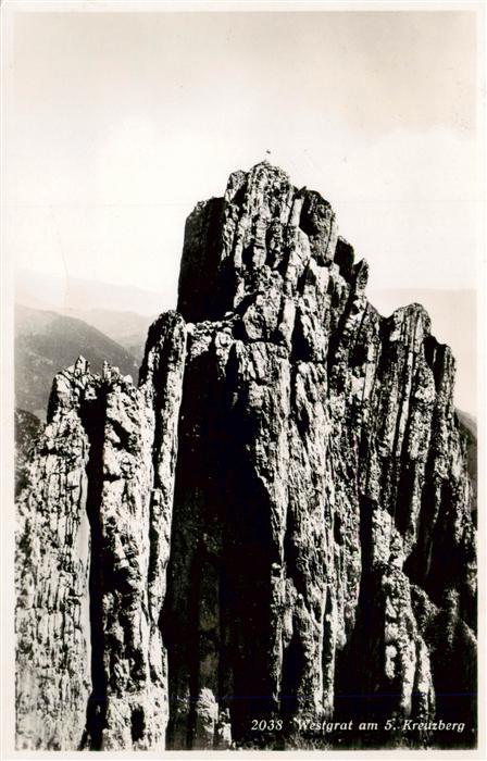 Weissbad IR Westgrat am fuenften Kreuzberg