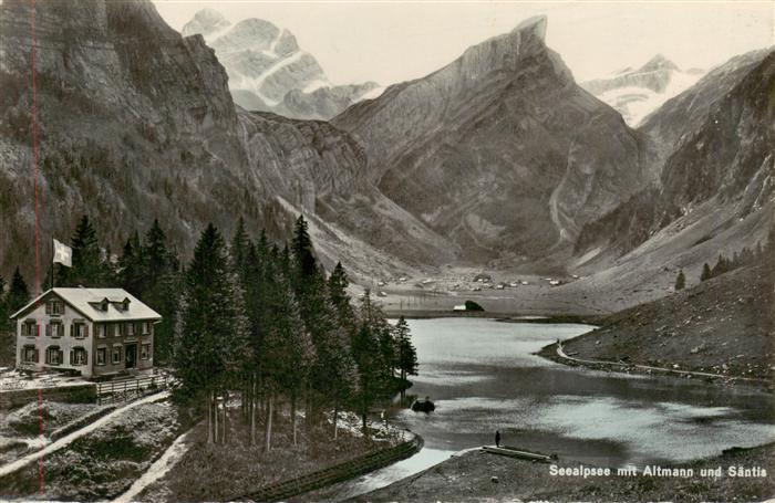 Seealpsee Saentis IR mit Altmann und Saentis