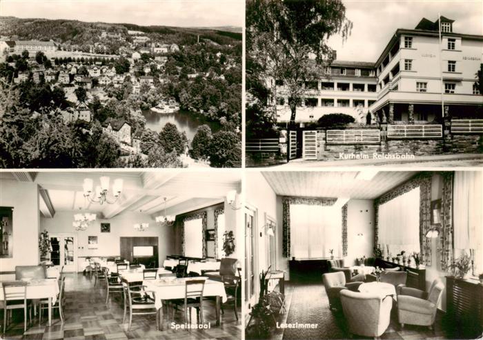 Bad Elster Panorama Kurheim Reichsbahn Speisesaal Lesezimmer