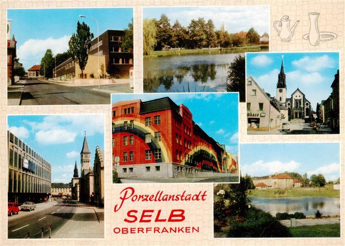 Selb Oberfranken Bayern Porzellanstadt im Fichtelgebirge Teilansichten