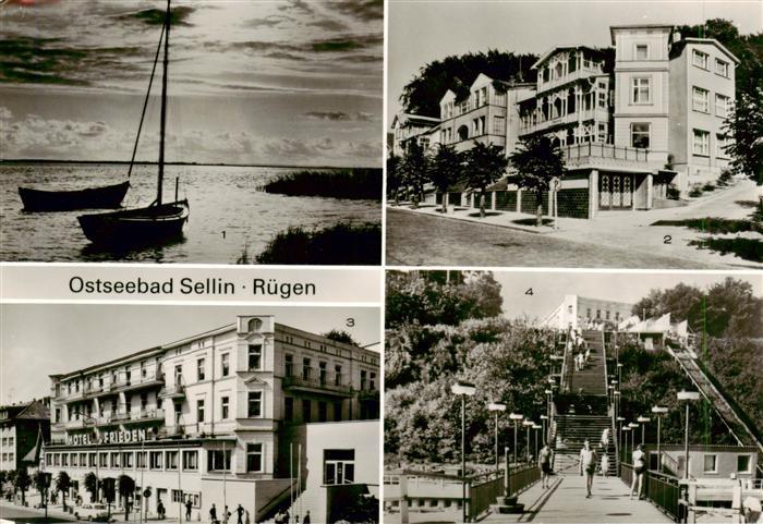 Sellin  Ruegen Am Bodden Erholungsheim Hotel Frieden Treppe zum Strand