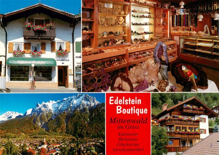 Mittenwald Bayern Edelstein Boutique Teilansichten Panorama