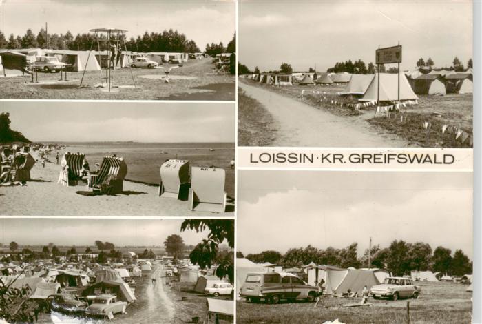 Loissin Pommern Campingplatz Strandpartien Teilansichten