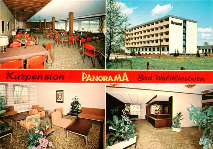 Bad Waldliesborn Kurpension Panorama Gastraeume Rezeption