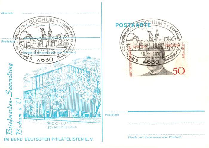 BOCHUM  CITY Briefmarken Sammelring Bochum
