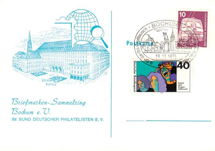 BOCHUM  CITY Briefmarken Sammelring Bochum