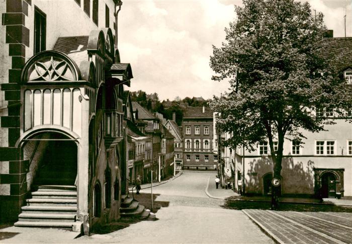 Poessneck Rathaus Eingang