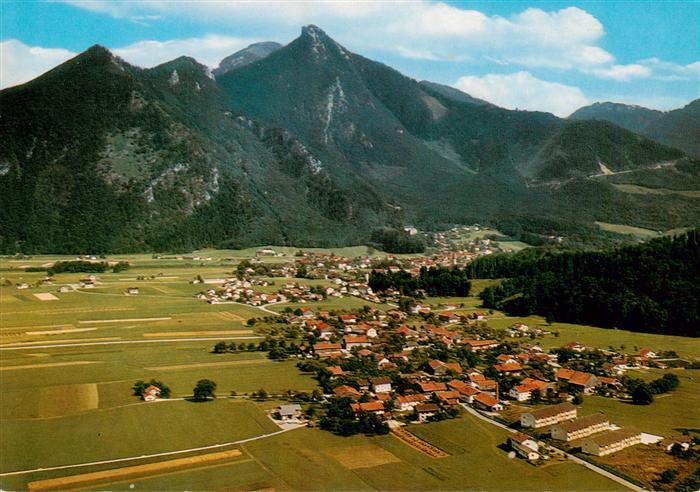 Piesenhausen Marquartstein Fliegeraufnahme mit Blick zum Hochgern