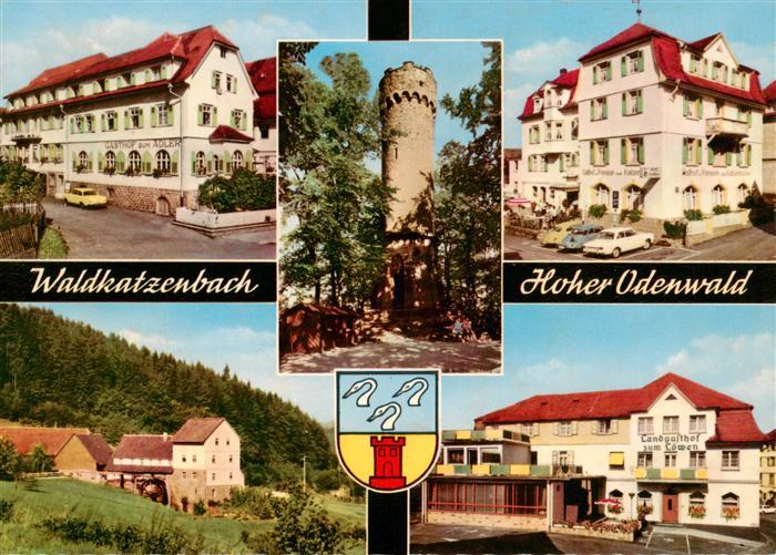 Waldkatzenbach Gasthof zum Adler Aussichtsturm Landgasthof zum Loewen Hotel