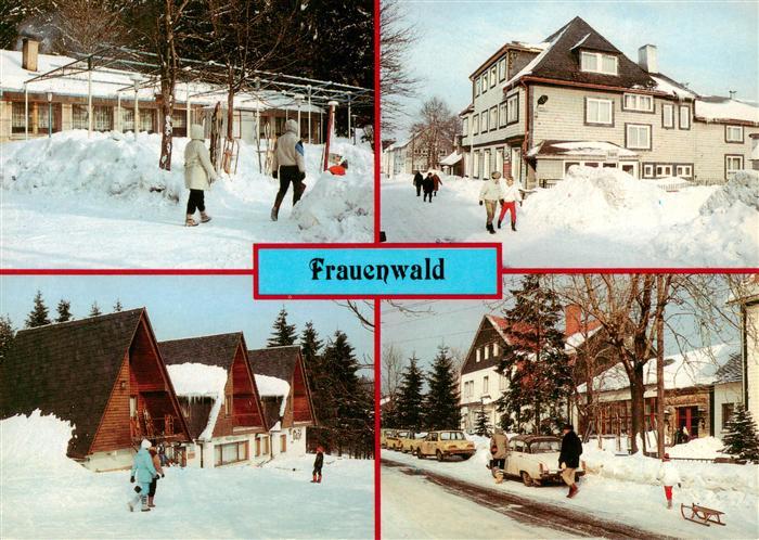 Frauenwald Thueringen Cafe Lenkgrund FDGB Erholungsheim Drei Kronen Rennsteig Wa