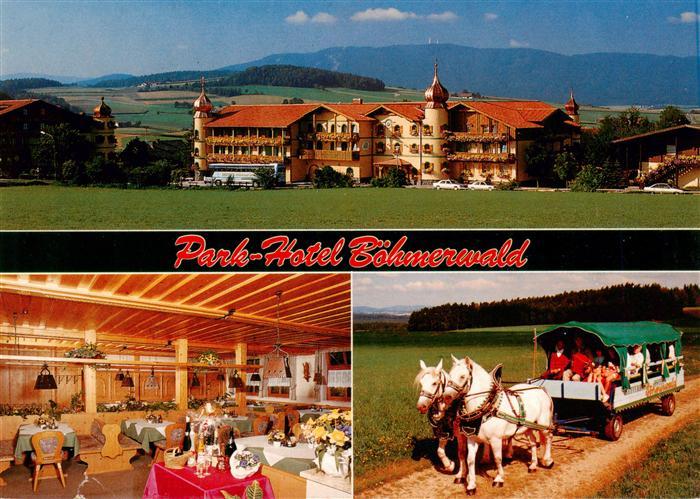 Warzenried Reiterhof Hotel Boehmerwald Gastraum Pferdebus