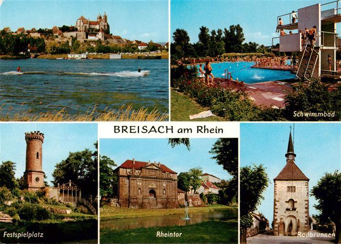 Breisach Rhein Muenster Schwimmbad Festspielplatz Rheintor Radbrunnen