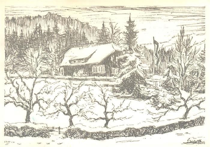 Herrenalb Bad Herrenalb Haus Waldfrieden Zeichnung