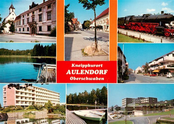 Aulendorf Teilansichten Dampflok Ortspartien Alpensanatorium