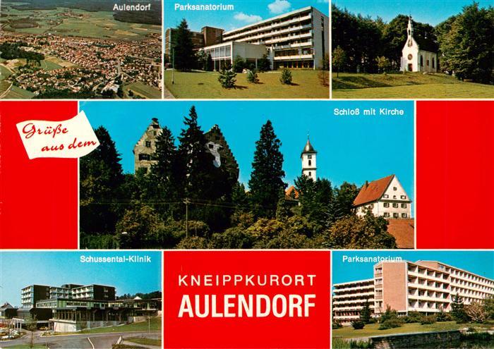 Aulendorf Fliegeraufnahme Parksanatorium Kirche Schloss Schussentalklinik